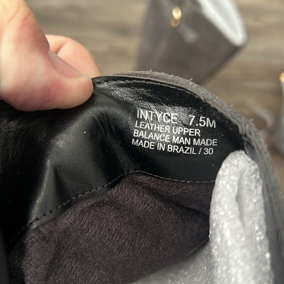 Steven by Steve Madden Women Intyce Tall Riding Grey Suede Wedge boots 7.5M @ - Picture 8 of 9